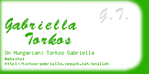 gabriella torkos business card